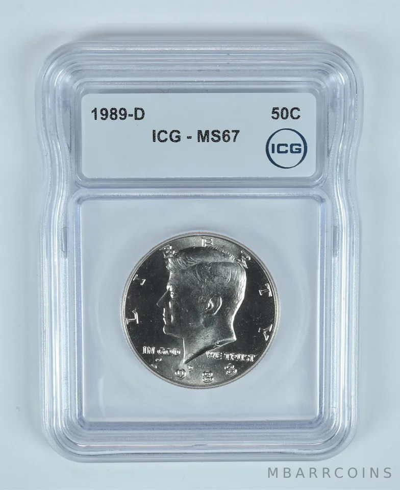 1989-D Kennedy Half Dollar MS67 ICG