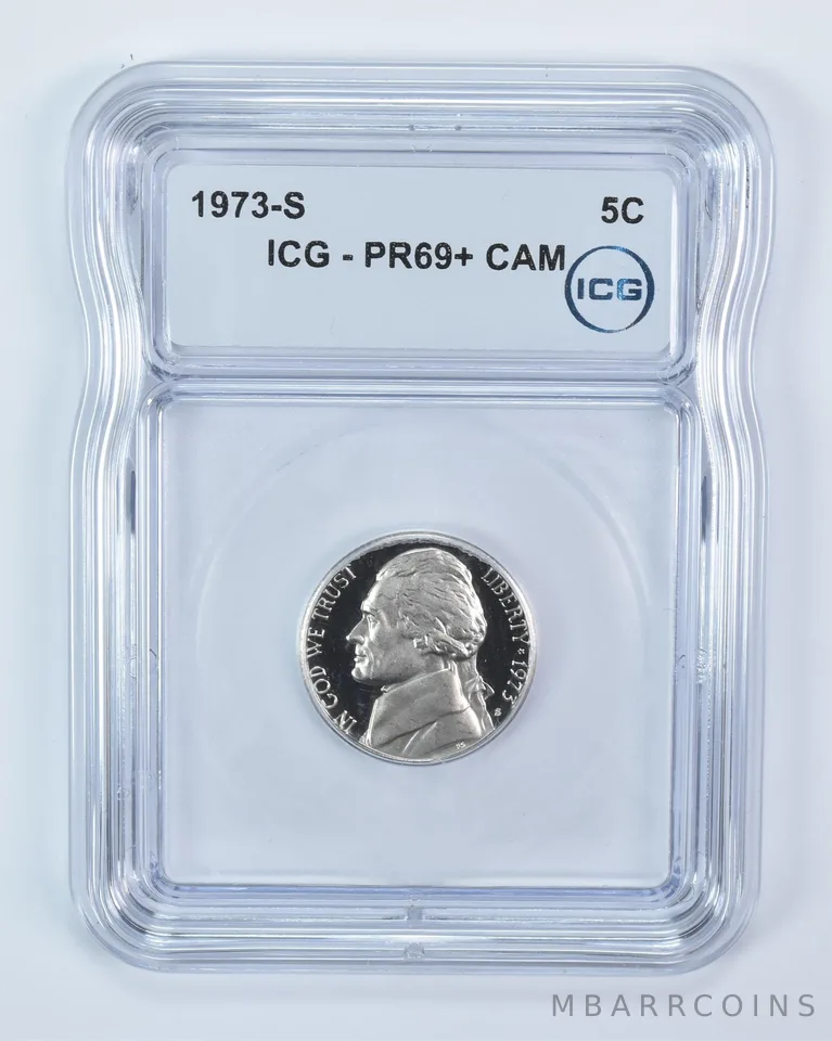 1973-S Jefferson Nickel PR69+ CAM ICG