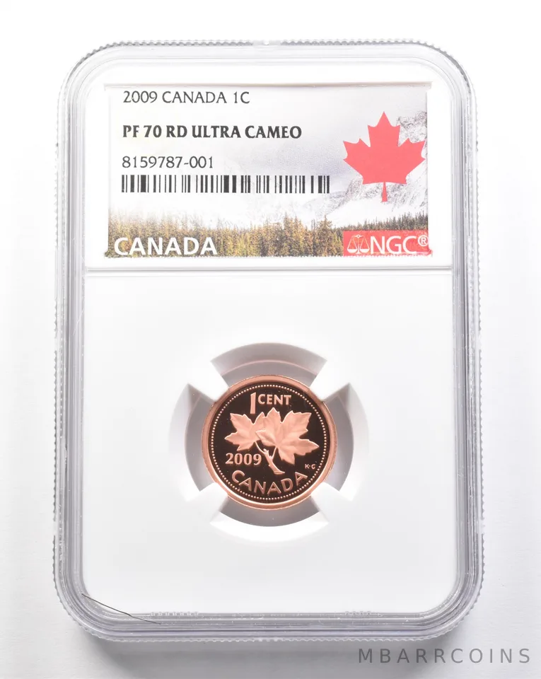 2009 Canada 1 Cent PF70 RD UCAM NGC a7428