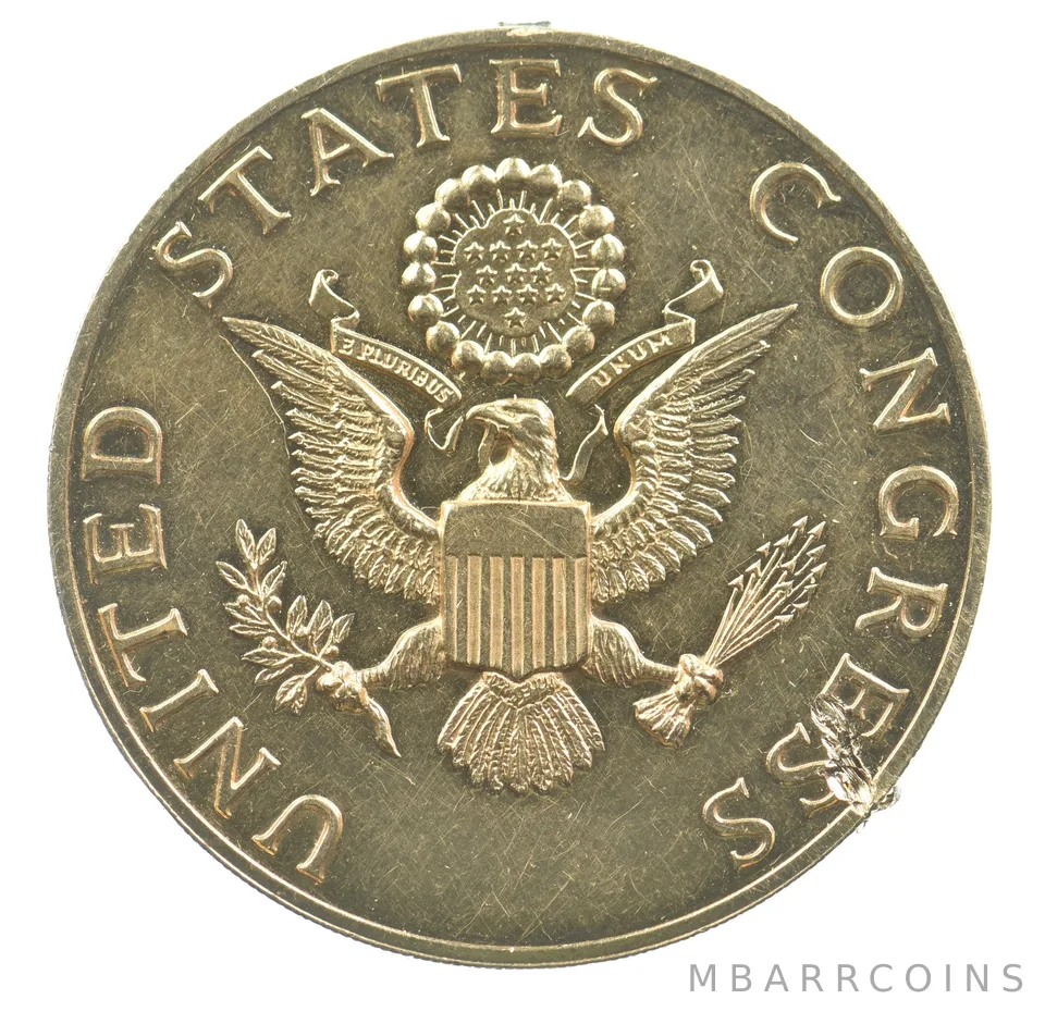 US Congress Appreciation Token Frances Bolton 18kt Gold 30.1g Almost 1 Oz *6160