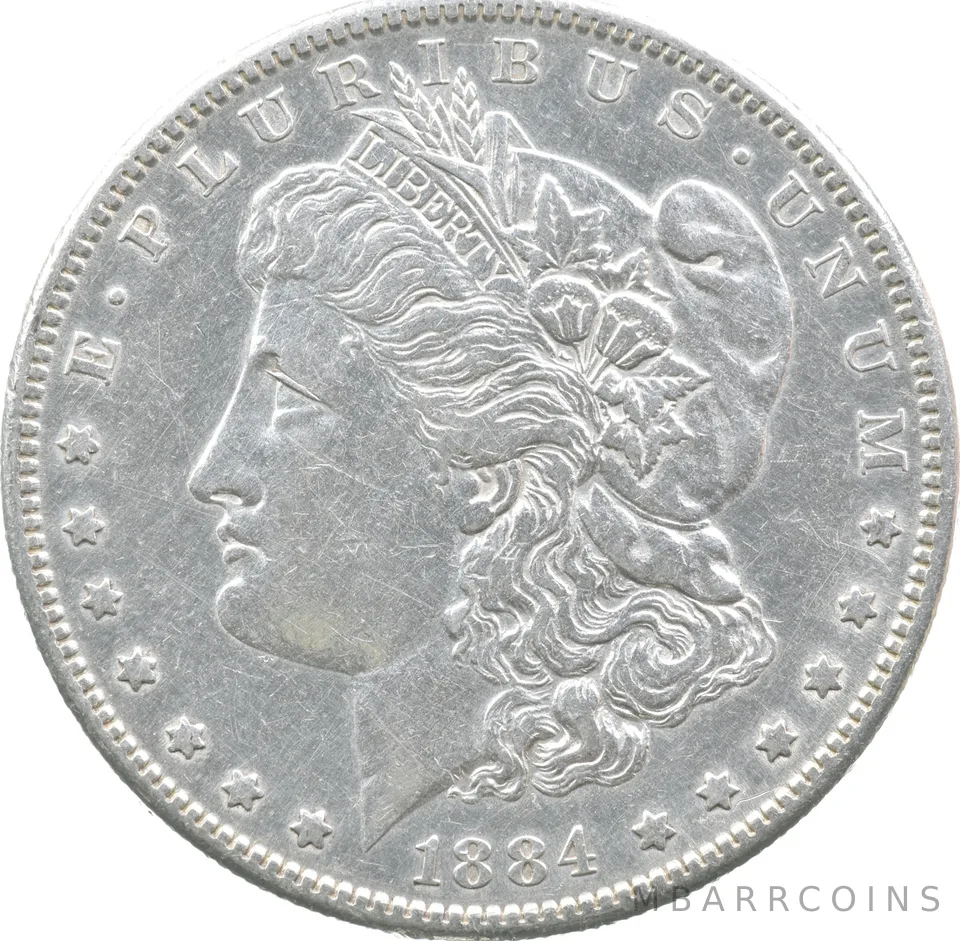 1884-S Morgan Silver Dollar a7743