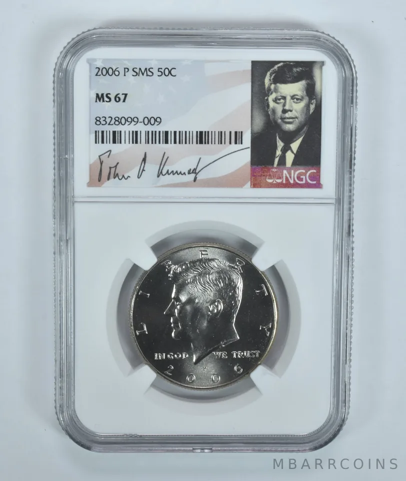 2006-P Kennedy Half Dollar SMS MS67 NGC Special Label