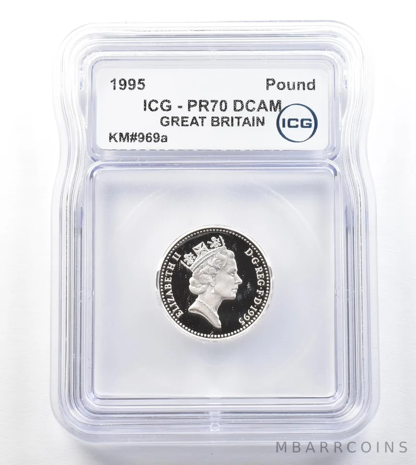 1995 Great Britain Pound KM#969a PR70 DCAM ICG *3299