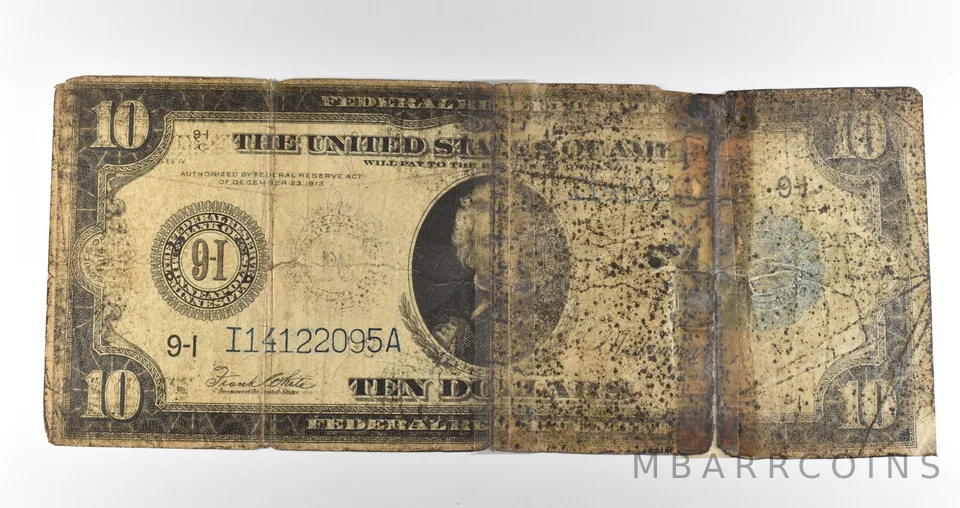 1914 $10 Minneapolis MN FRN Blue Seal Large Note Fr#939 *4720