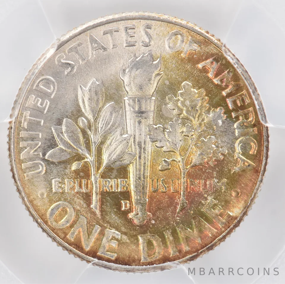 1964-D Roosevelt Dime MS65 PCGS Beautiful Tone *0914