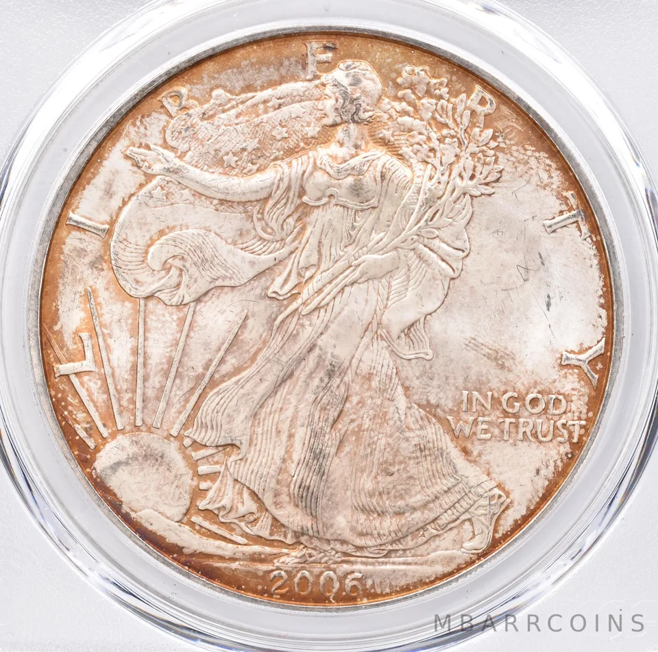 2006 American Silver Eagle MS63 PCGS Beautiful Tone *1506