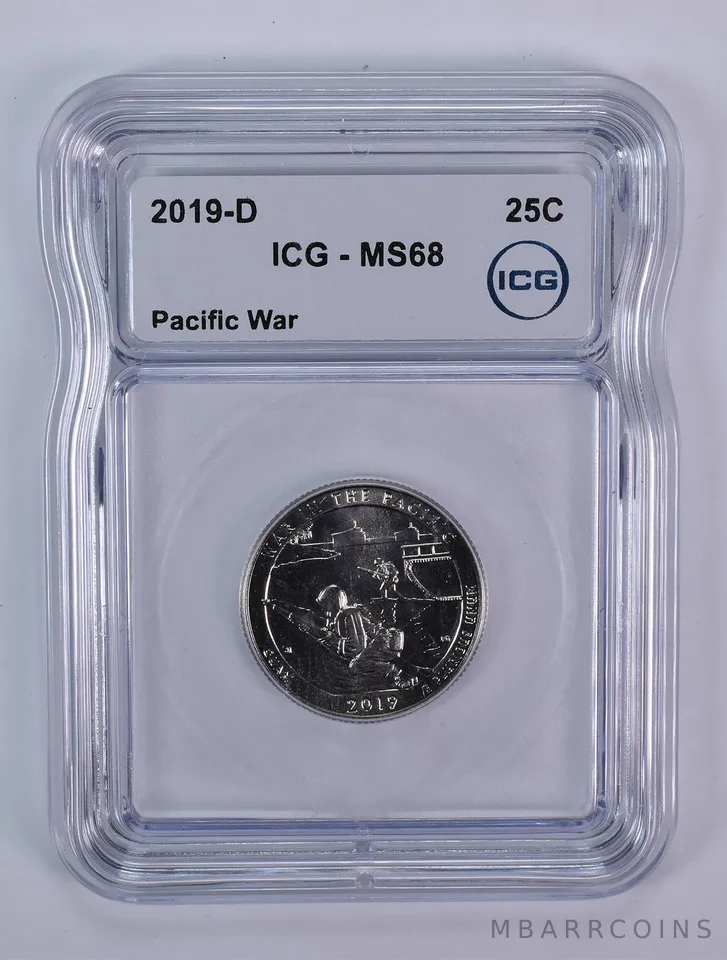 2019-D Washington Quarter ATB Pacific War MS68 ICG