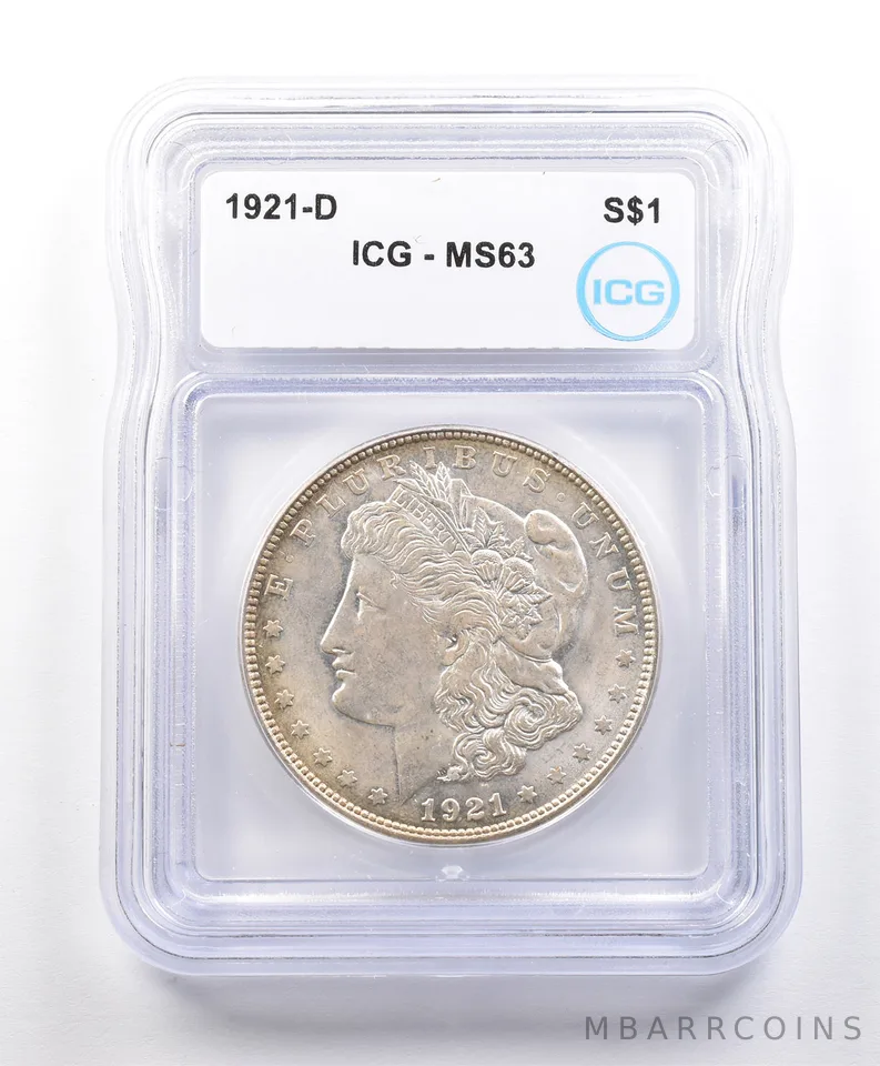 1921-D Morgan Silver Dollar MS63 ICG *3310