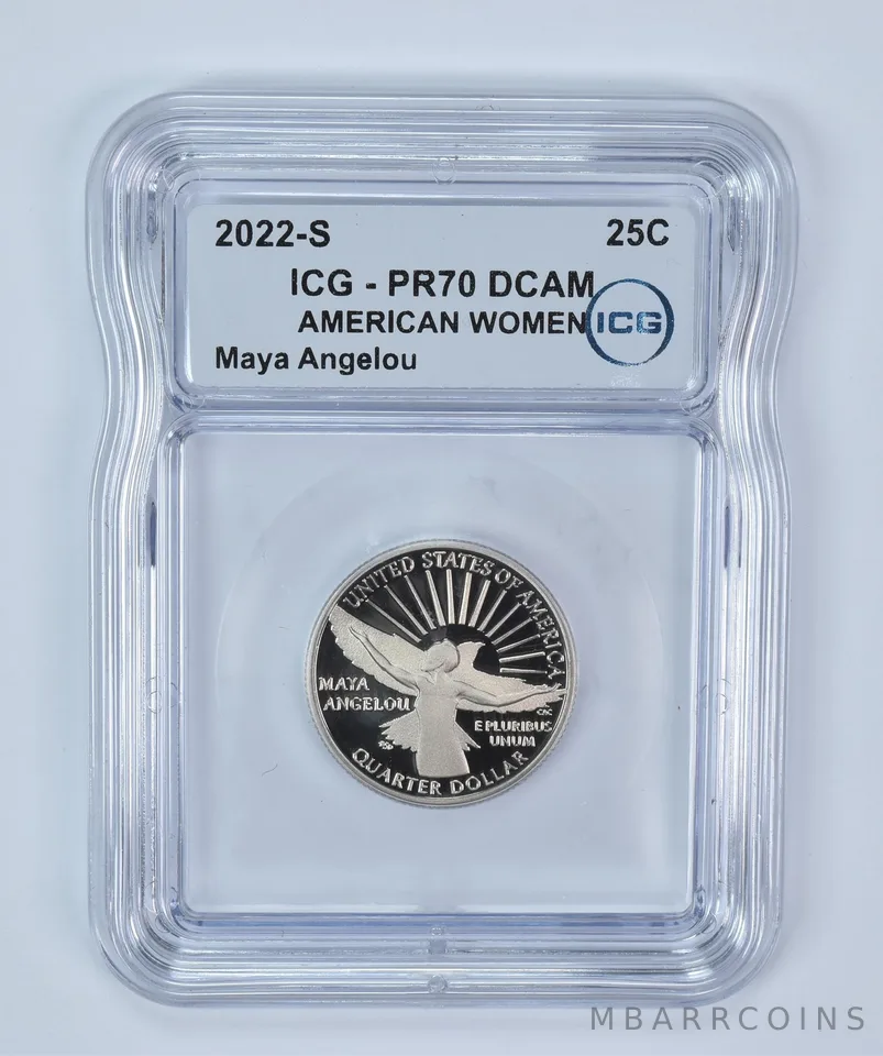 2022-S American Women Quarter Maya Angelou PR70 DCAM ICG