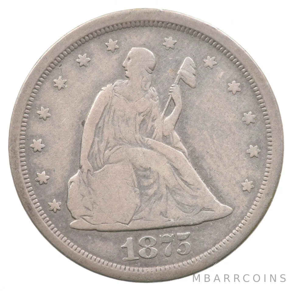 1875-S Seated Liberty Twenty Cent Piece *6722