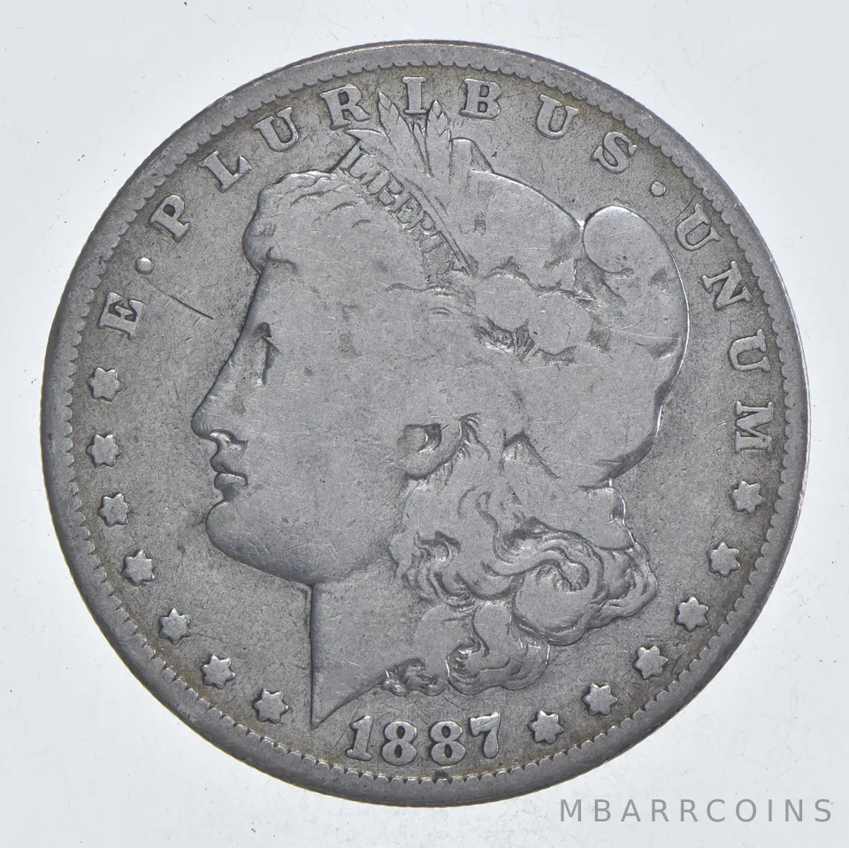 Early - 1887-O Morgan Silver Dollar - 90% US Coin *044