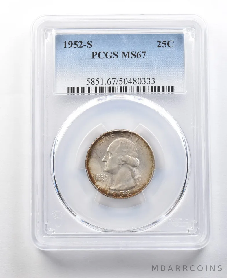 1952-S Washington Quarter MS67 PCGS *0328