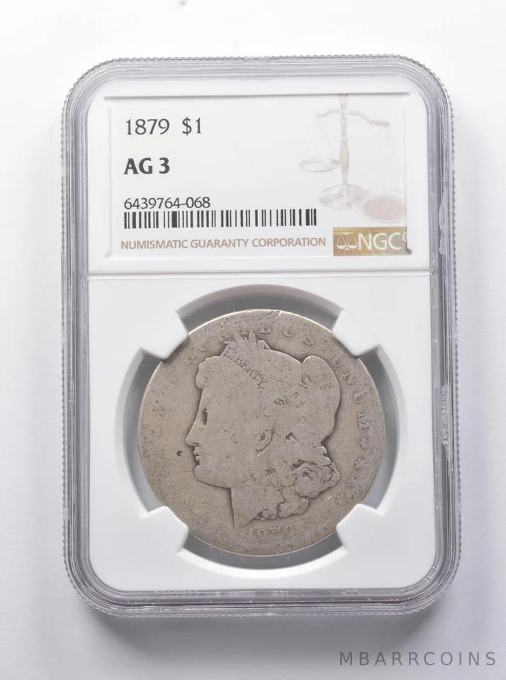 1879 Morgan Silver Dollar AG3 NGC Lowball