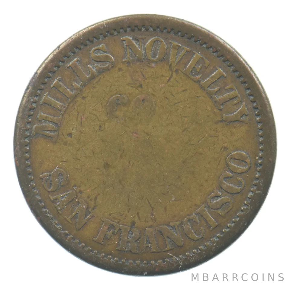 Mills Novelty San Francisco - Good For 5 Cents Token *5038