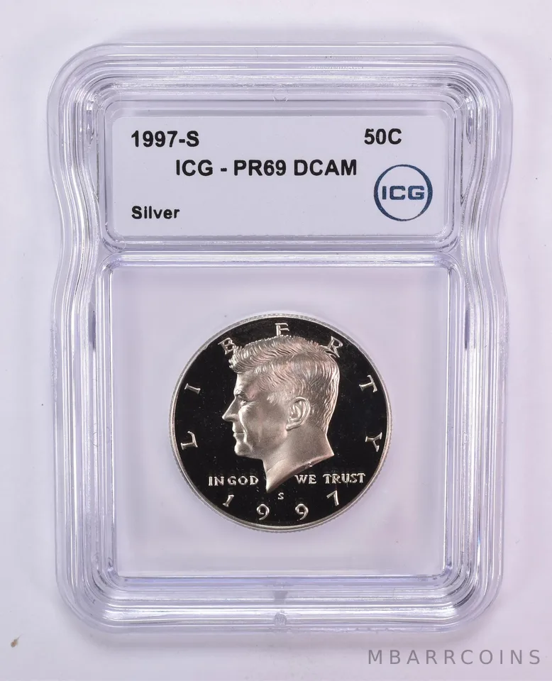 1997-S Kennedy Half Dollar Silver PR69 DCAM ICG