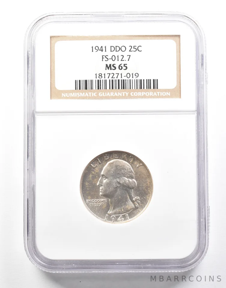 1941 Washington Quarter DDO FS-012.7 MS65 NGC *2136