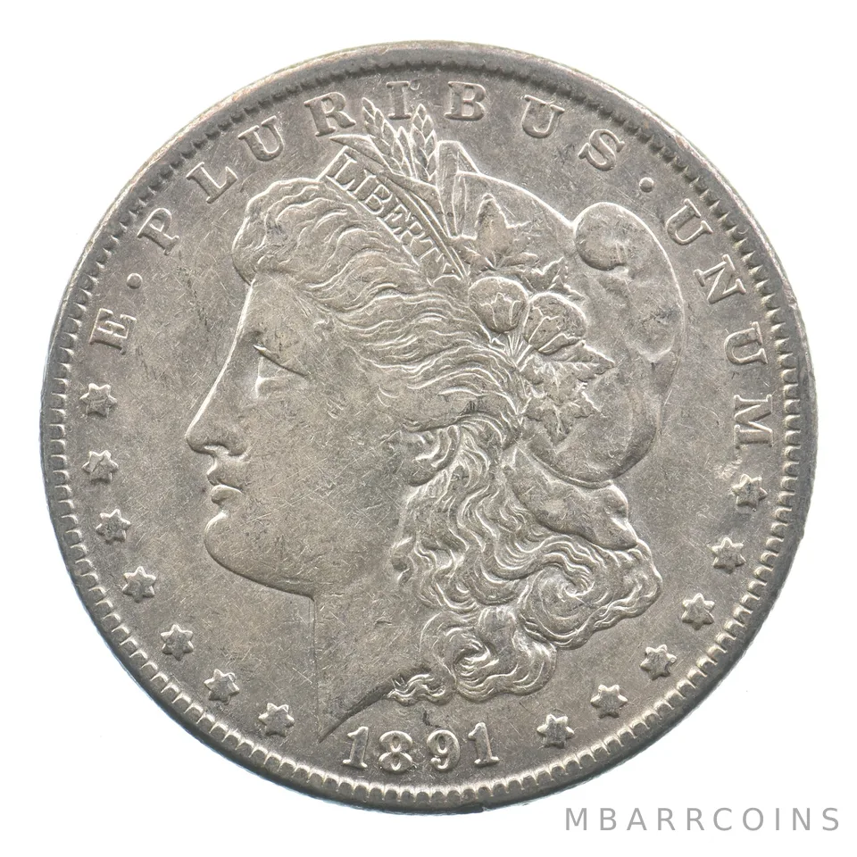 1891-CC Morgan Silver Dollar *3507