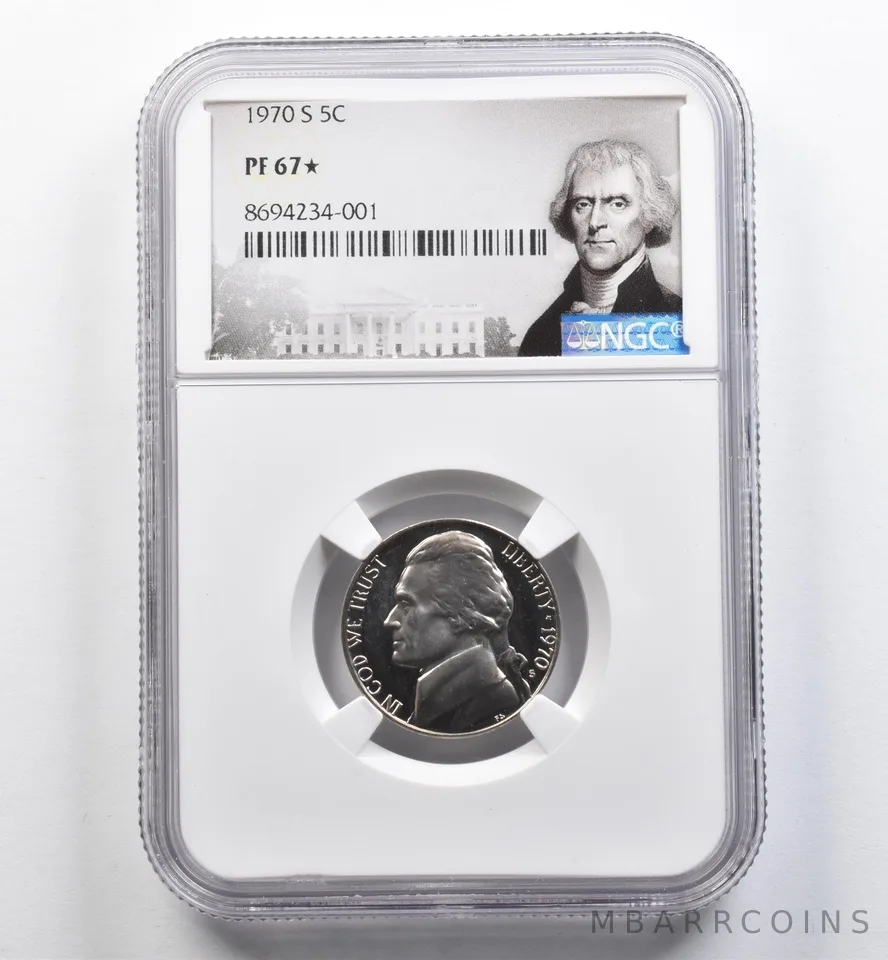 1970-S Jefferson Nickel PF67* STAR NGC *9081