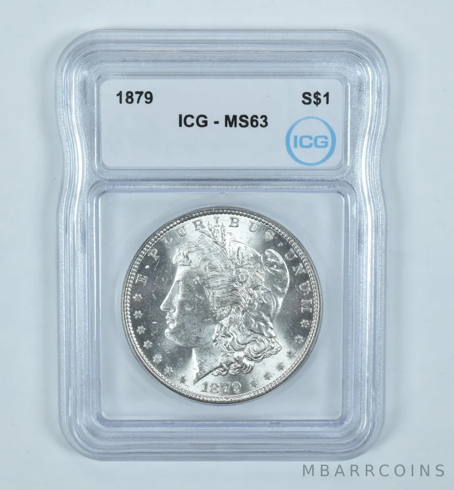 1879 Morgan Silver Dollar MS63 ICG