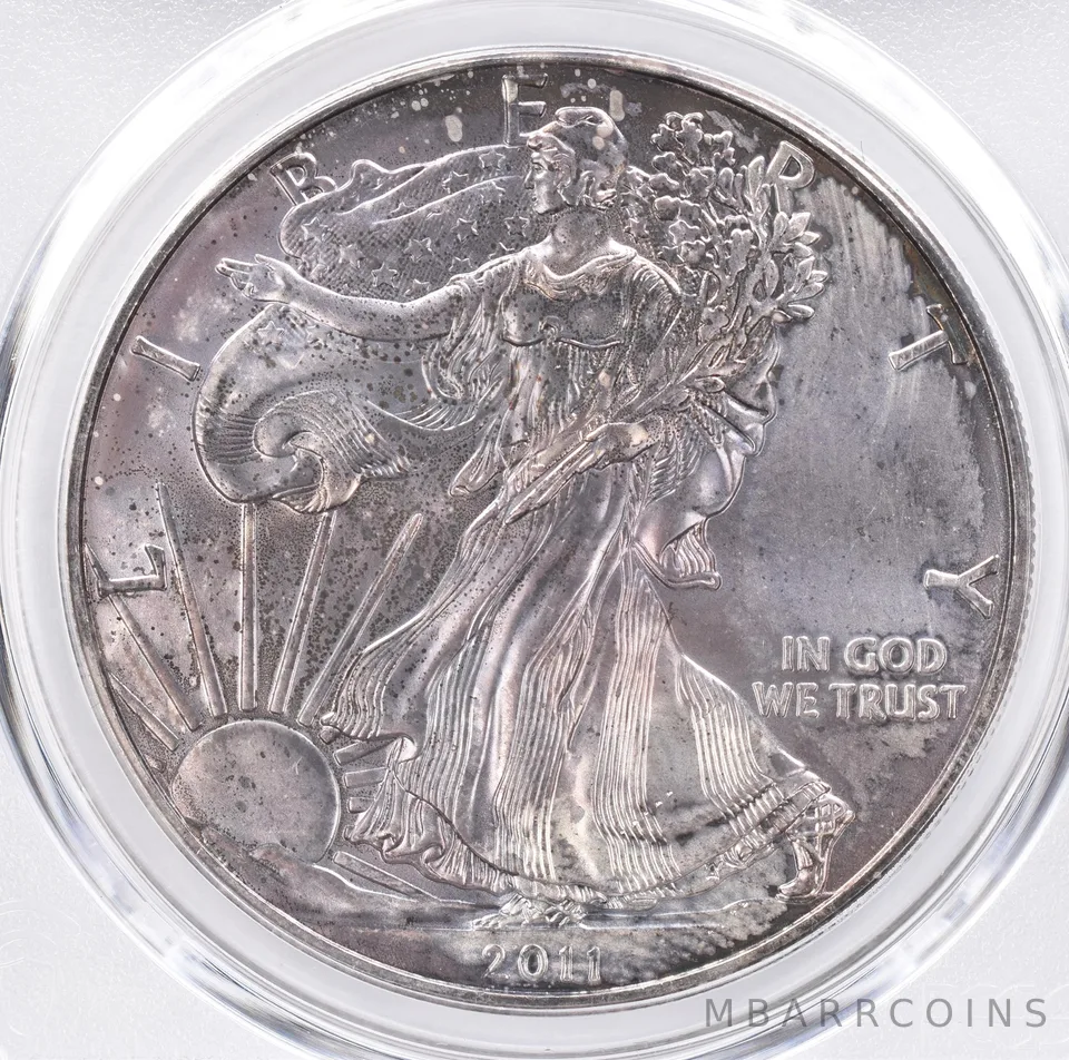 2011 American Silver Eagle MS65 PCGS Beautiful Tone *1462