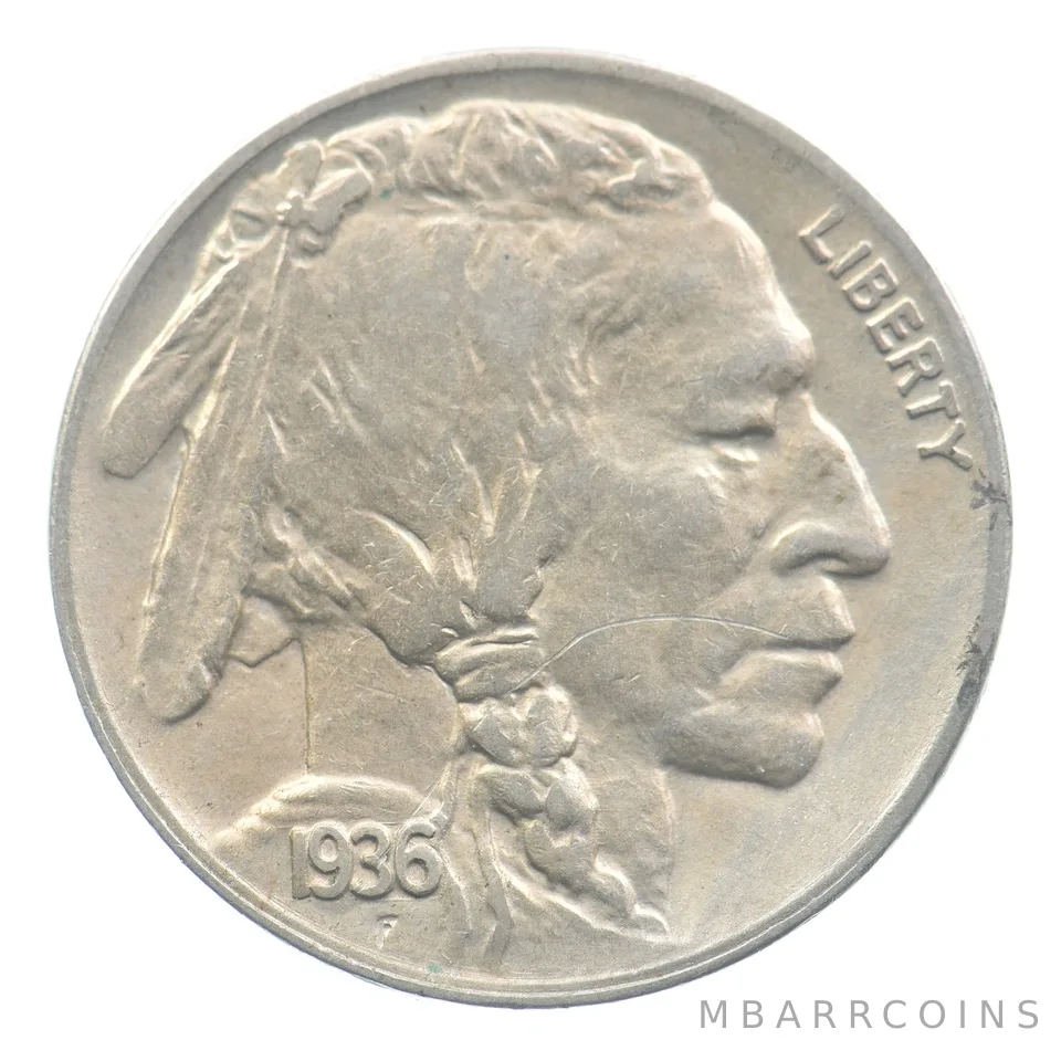 1936-D Indian Head Buffalo Nickel *9221