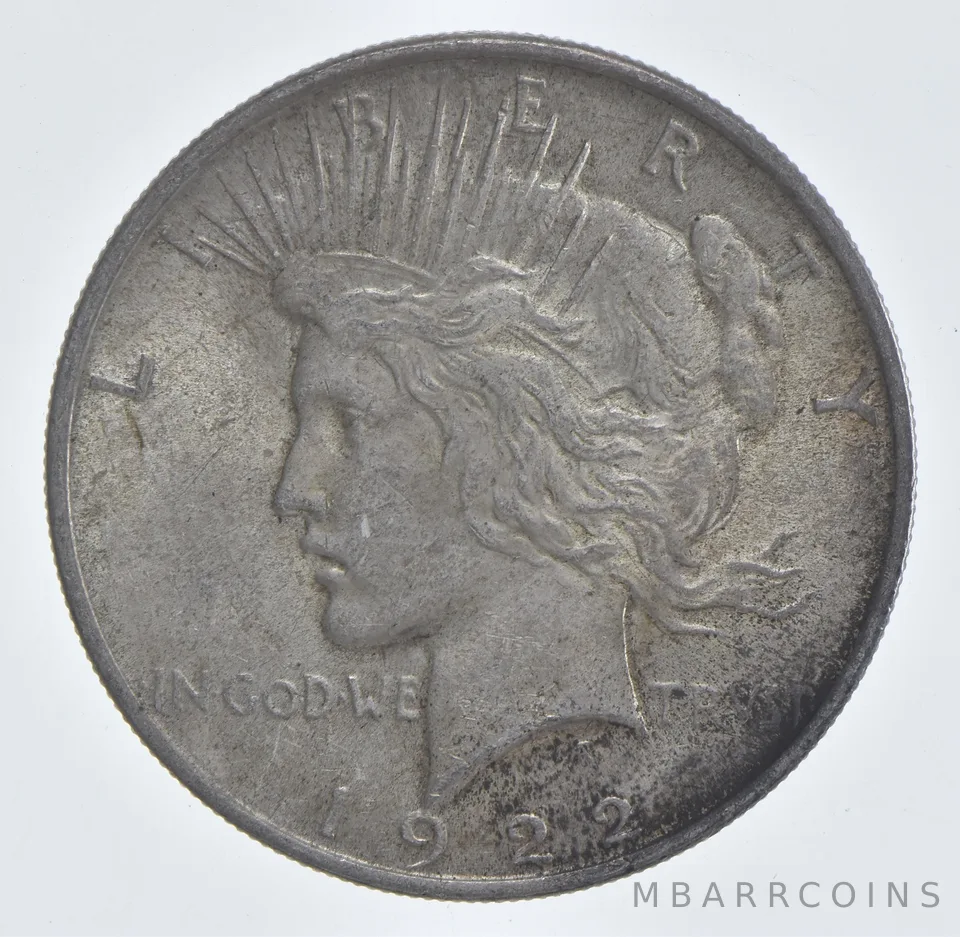 Better - 1922 Peace Silver Dollar - 90% US Coin *660