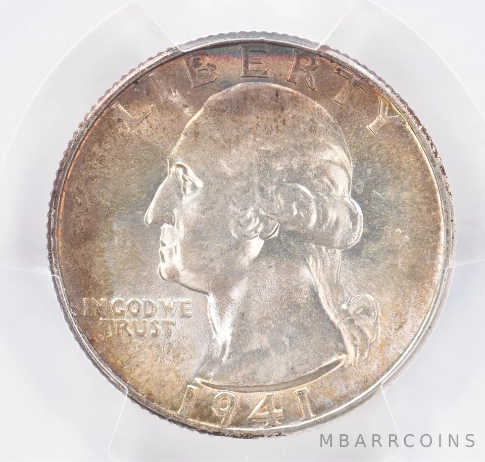 1941 Washington Quarter MS66 PCGS Beautiful Tone *2173