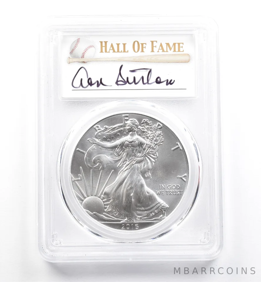 2016 (S) American Silver Eagle Don Sutton MS70 PCGS *9911