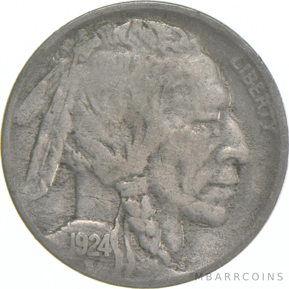 1924-D Indian Head Buffalo Nickel a7952