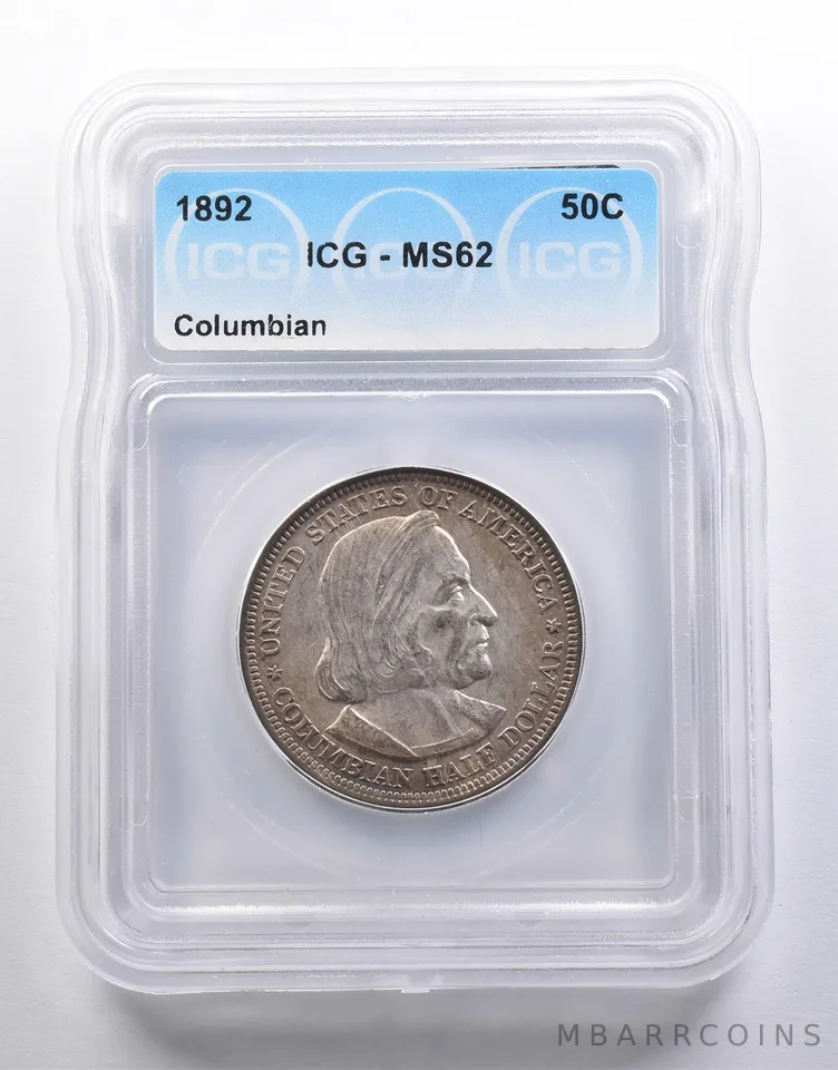 1892 Columbian Exposition Half Dollar MS62 ICG *6551