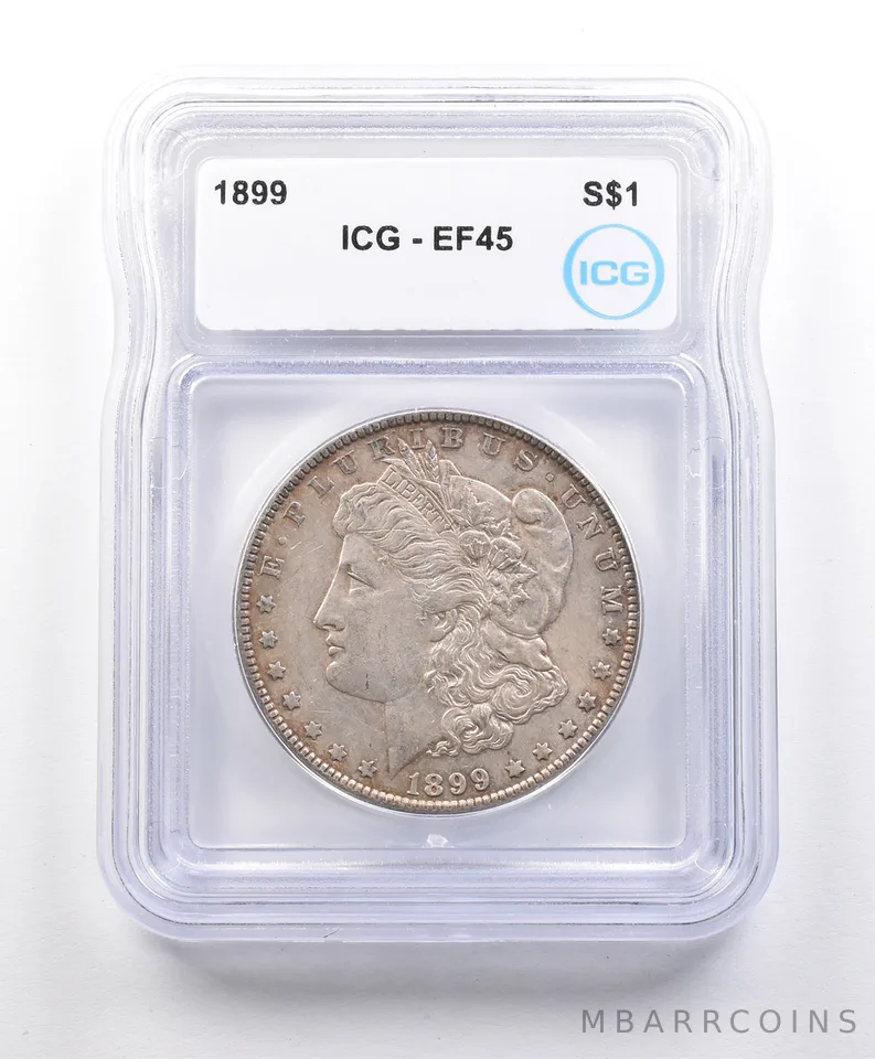 1899 Morgan Silver Dollar EF45 ICG *3251