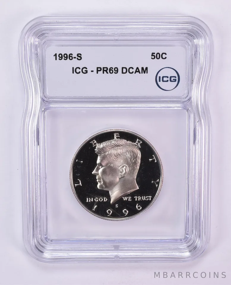 1996-S Kennedy Half Dollar PR69 DCAM ICG