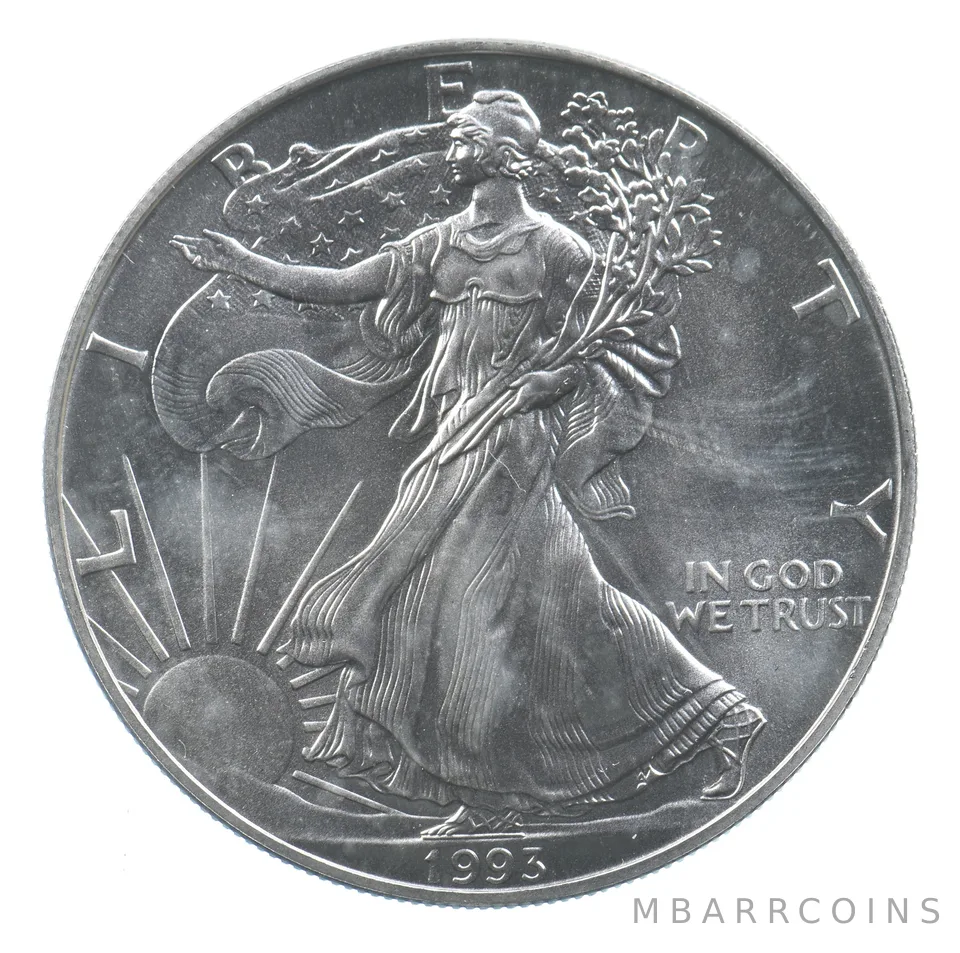 Better Date 1993 American Silver Eagle 1 Troy Oz .999 Fine Silver *659