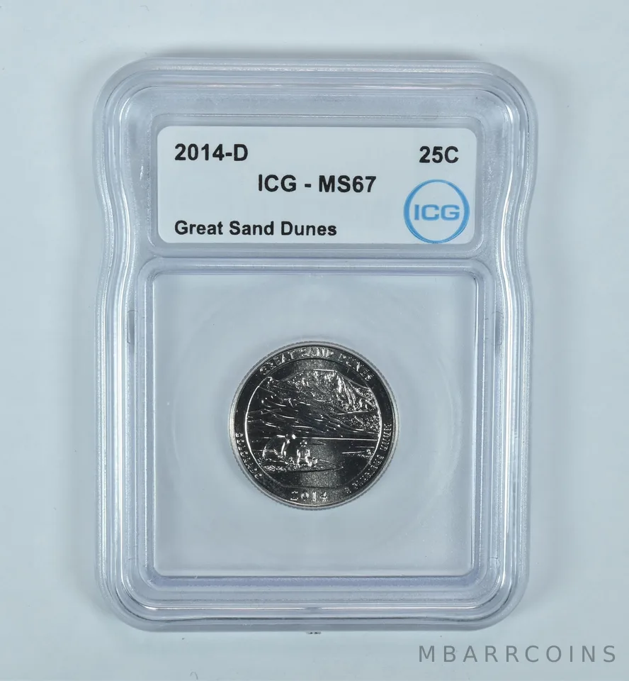 2014-D Washington Quarter ATB Great Sand Dunes MS67 ICG