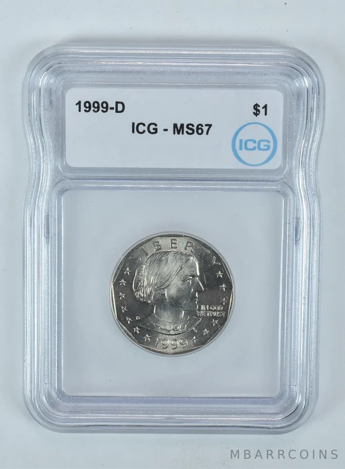 1999-D Susan B Anthony $1 MS67 ICG
