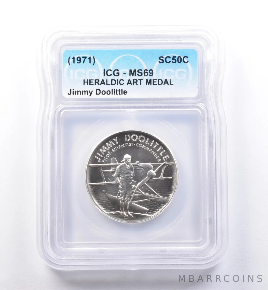 (1971) So Called Half Dollar Jimmy Doolittle MS69 ICG *8506