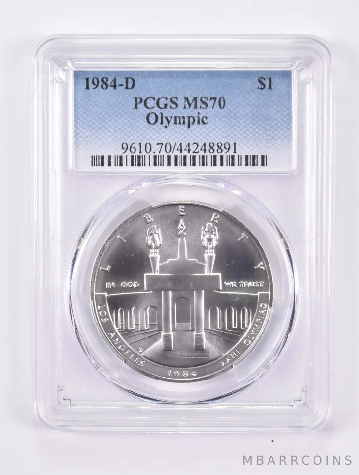 1984-D Olympics LA Commemorative Silver Dollar MS70 PCGS