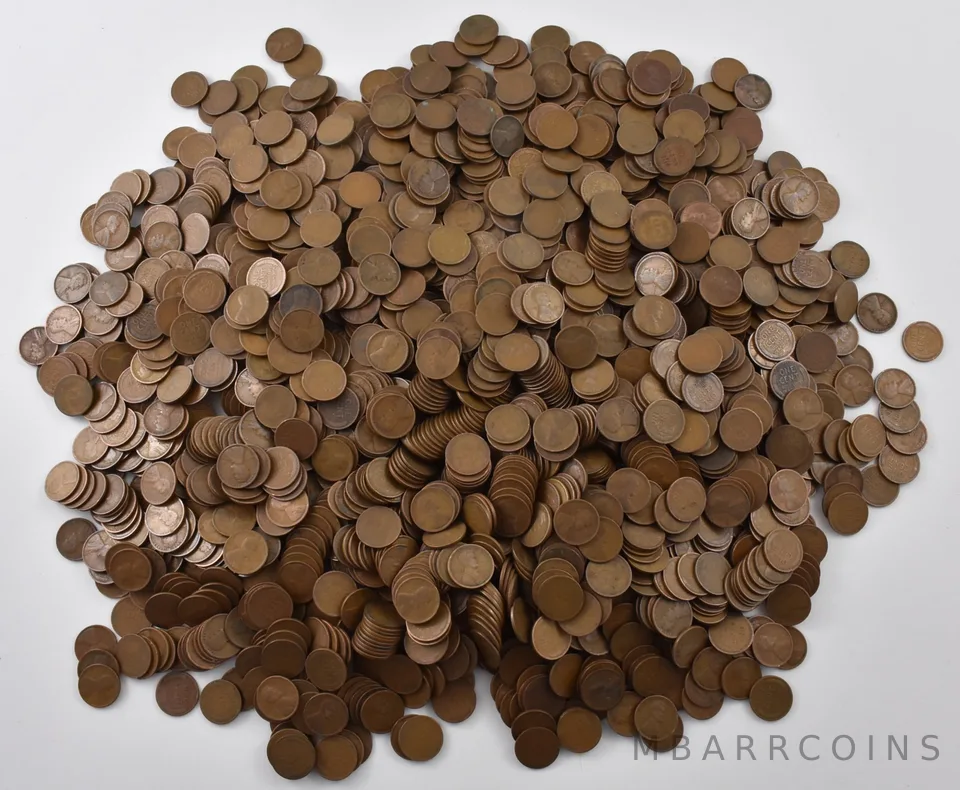 (100) 1910-1919 Lincoln Wheat Cents 2 Rolls Collection Lot