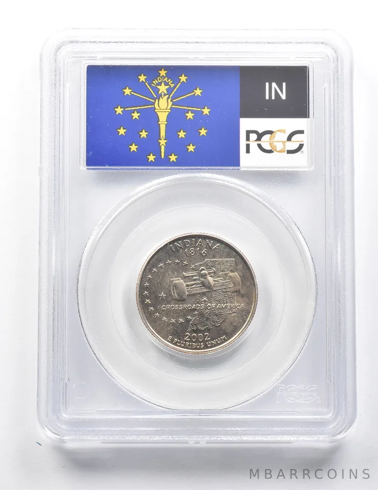 2002-P Washington State Quarter Indiana MS68 PCGS *9418