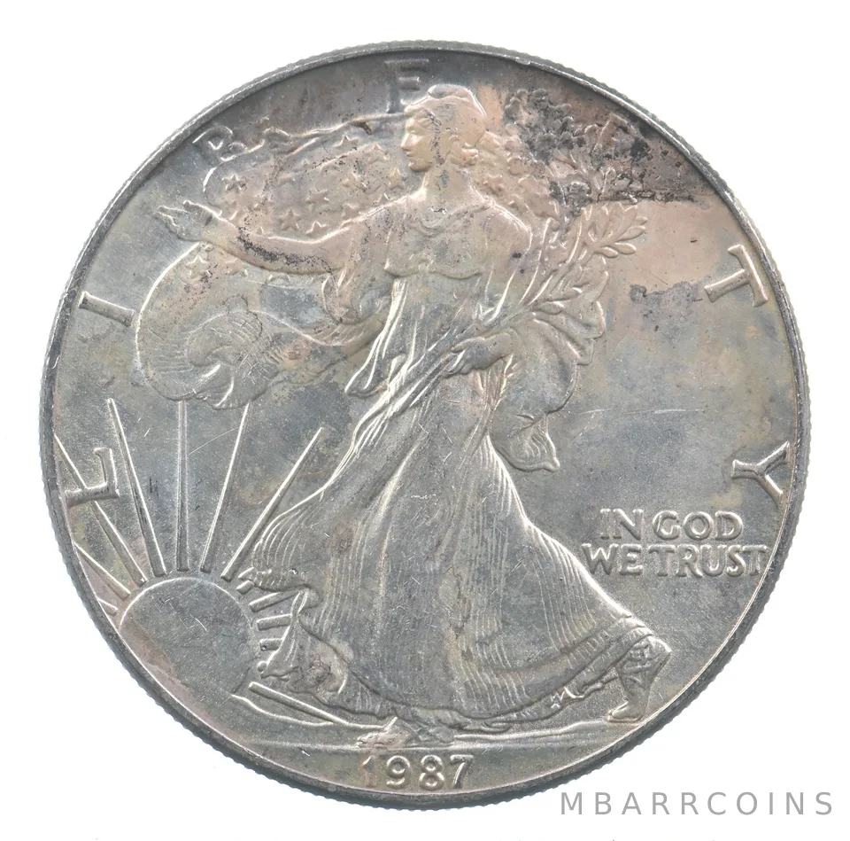 Better Date 1987 American Silver Eagle 1 Troy Oz .999 Fine Silver *844