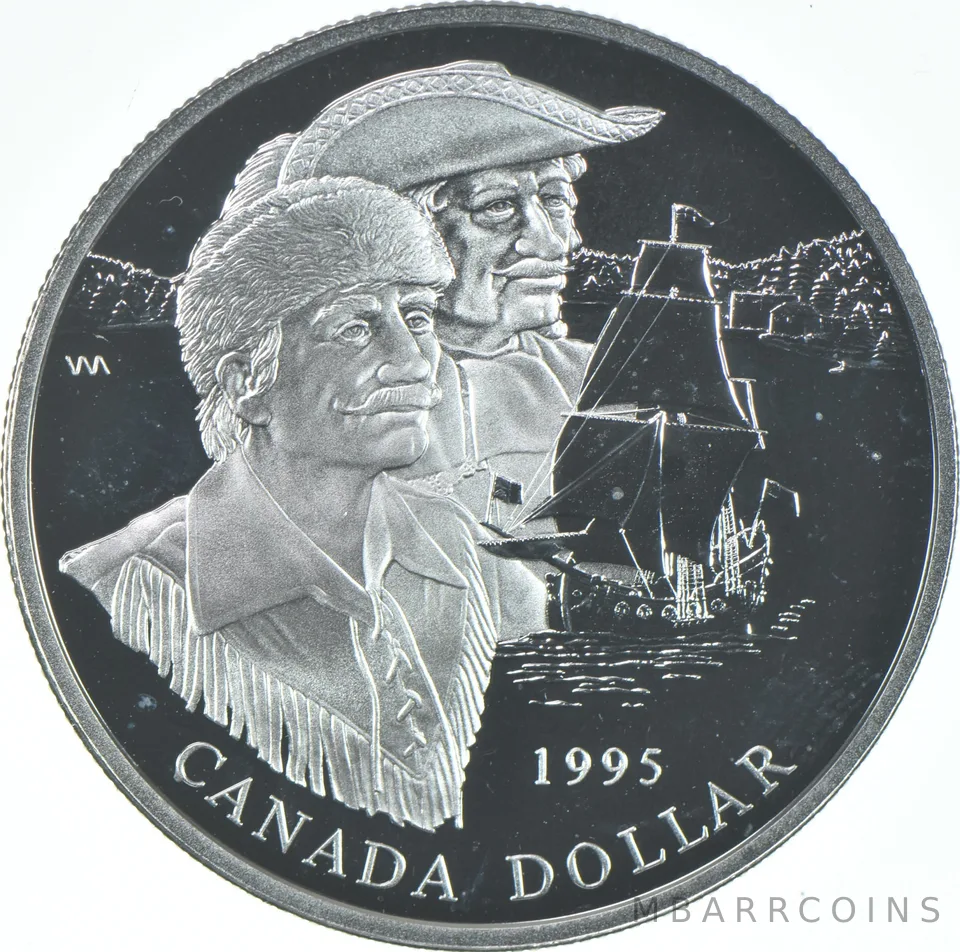 1995 Canada .925 Silver Canadian Silver Dollar - Hudson's Bay Co