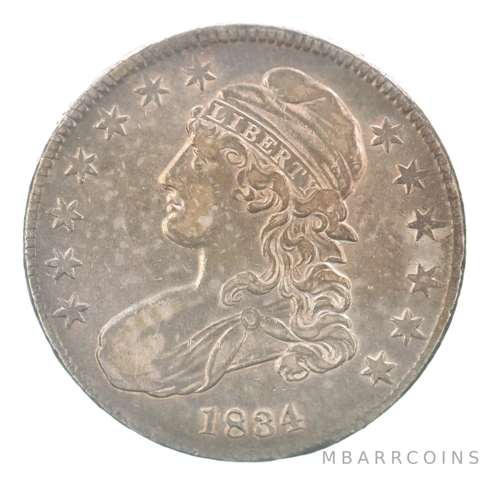 1834 Capped Bust Half Dollar Beautiful Tone *5251
