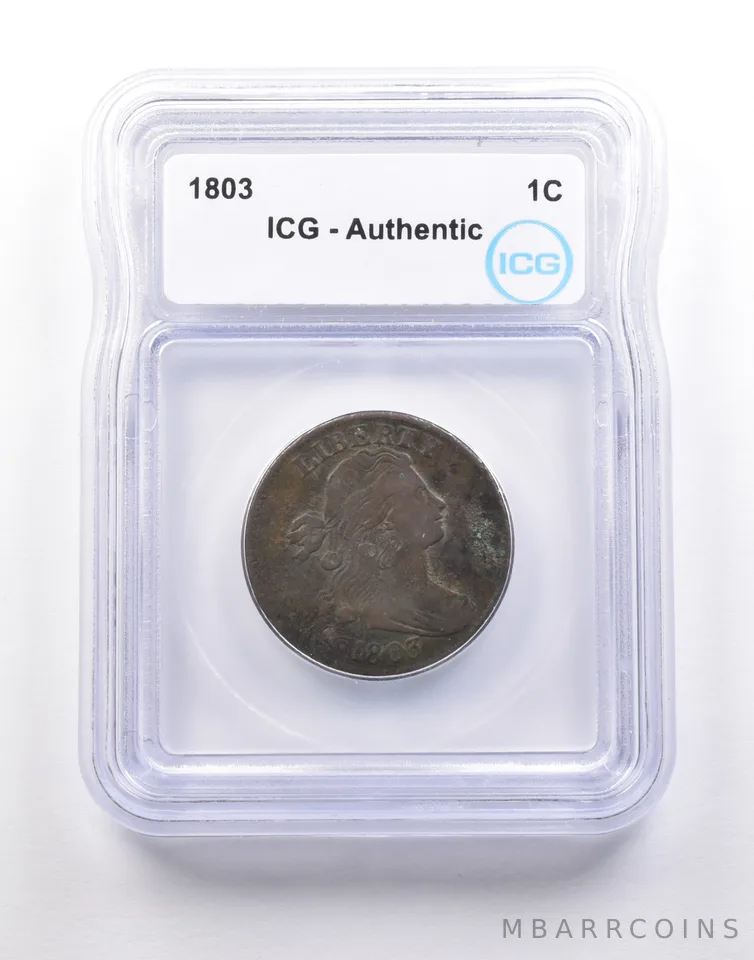 1803 Draped Bust Large Cent Authentic ICG *5222