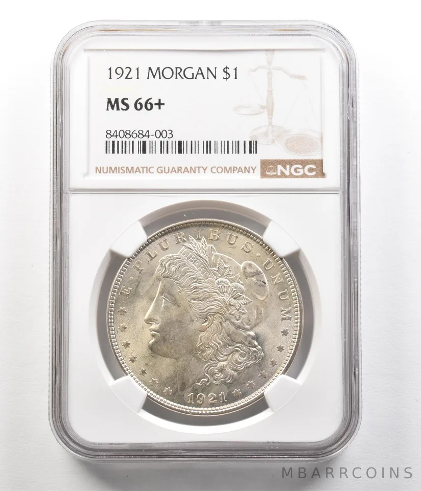 1921 Morgan Silver Dollar MS66+ PLUS NGC a4971