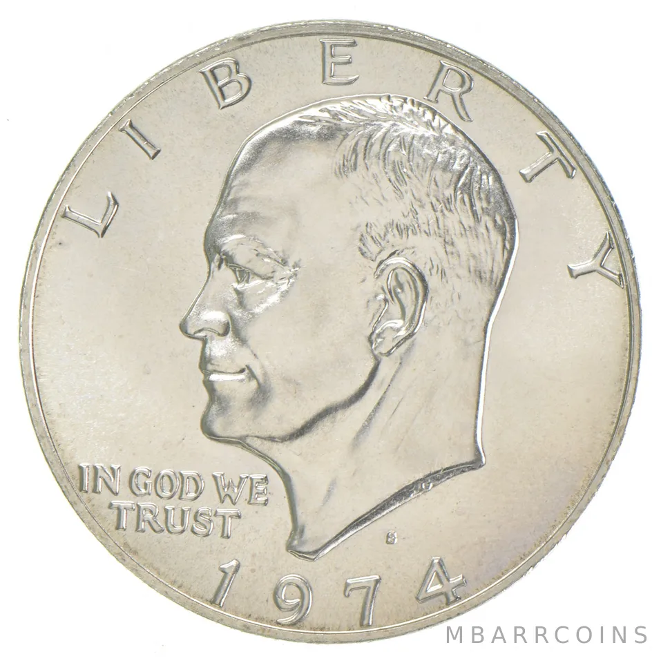 1974-S Eisenhower Dollar 40% SILVER - BU Unc MS (1 coin)