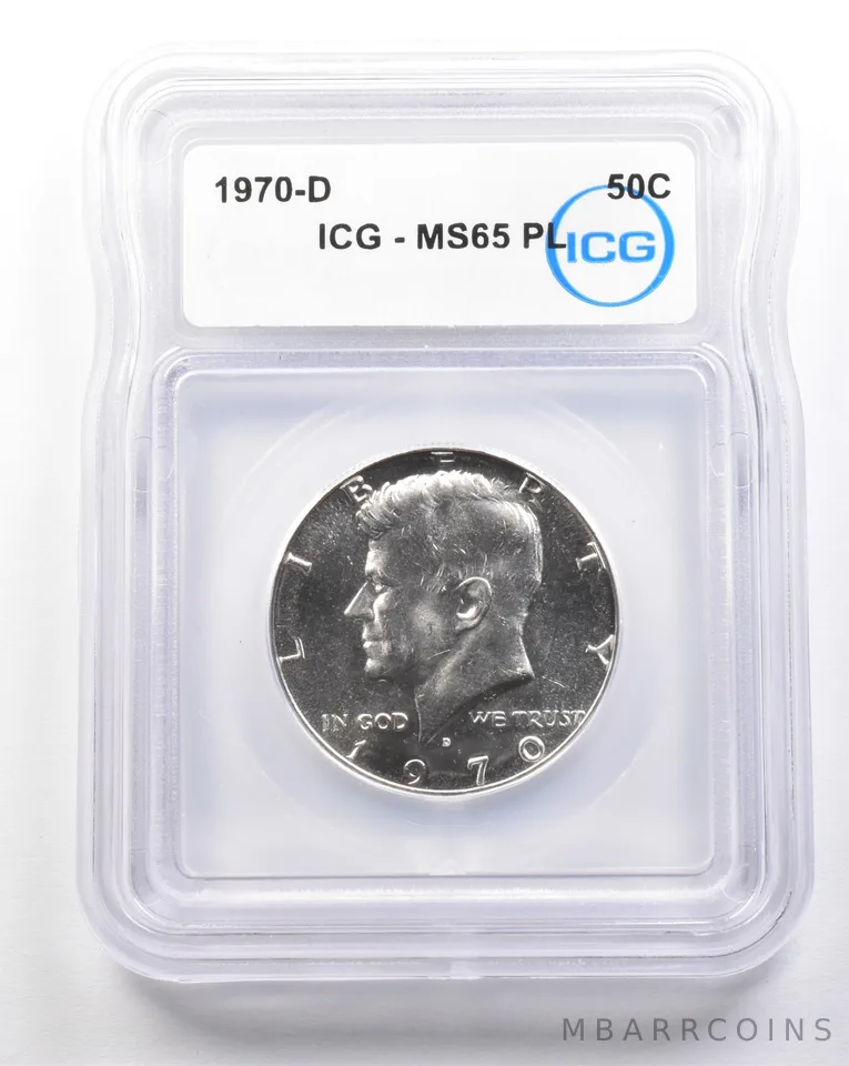 1970-D Kennedy Half Dollar MS65 PL ICG *7395