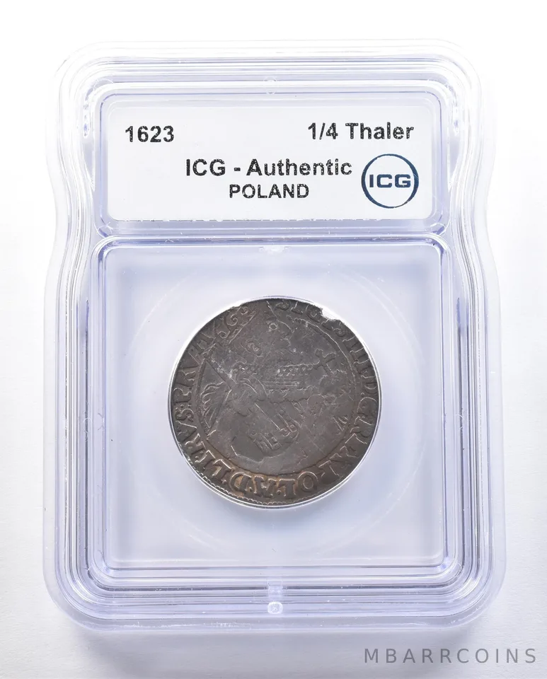 1623 Poland 1/4 Thaler Authentic ICG *3924