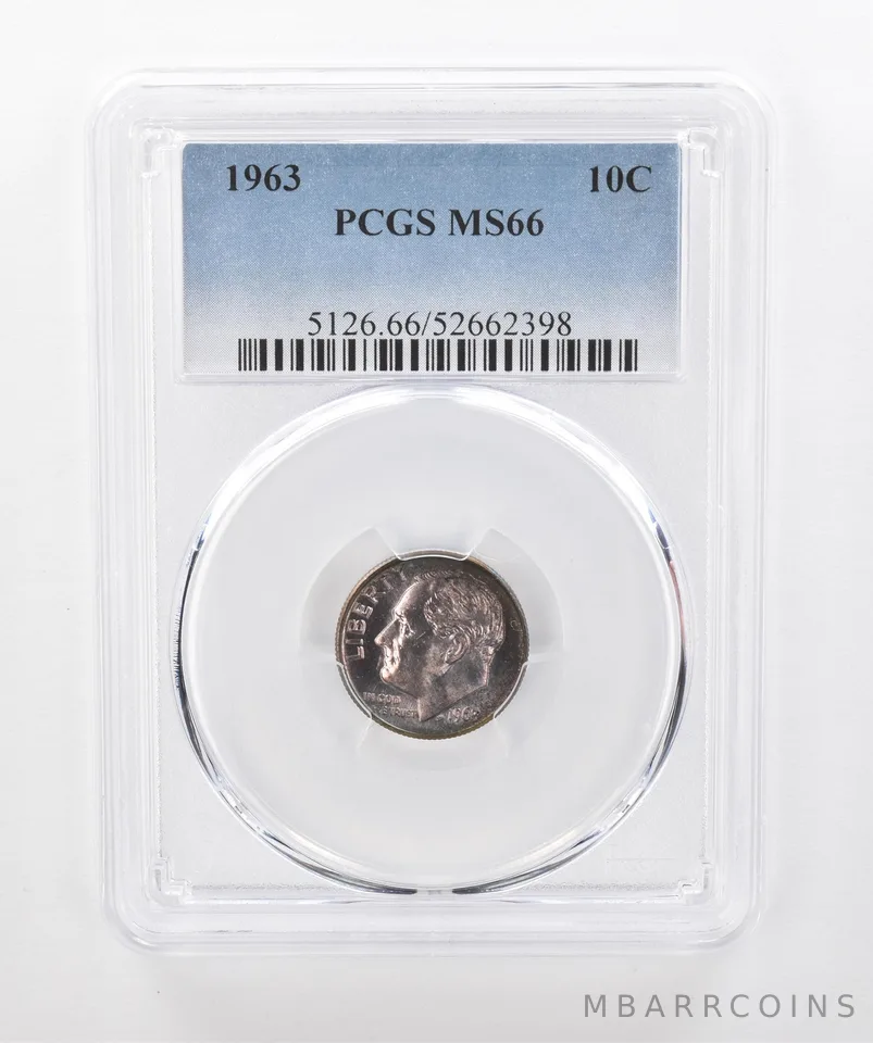 1963 Roosevelt Dime MS66 PCGS Beautiful Tone *1291