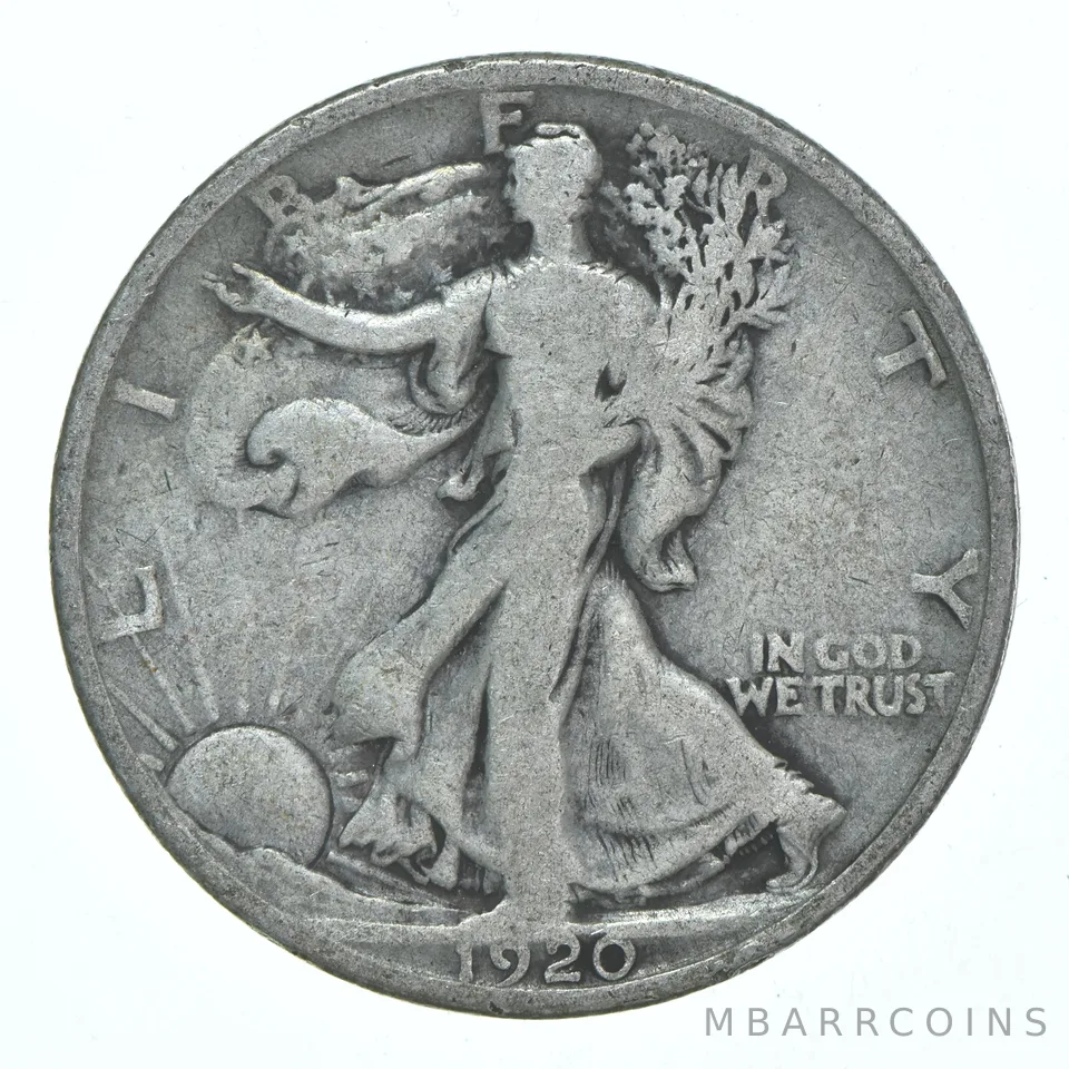 1920-P Walking Liberty Half Dollar CIRC 90% Silver
