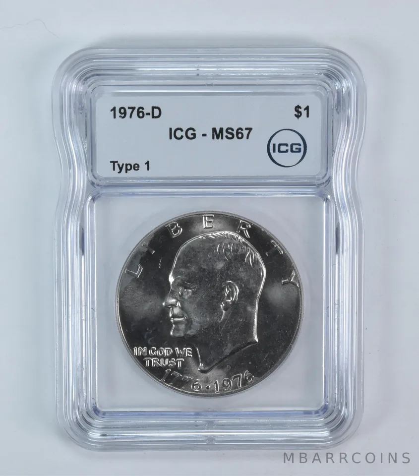 1976-D Eisenhower $1 Type 1 MS67 ICG